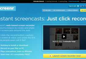 免费在线屏幕录像云软件:Screenr